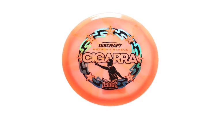 Discraft 2025 USDGC Anthony Barela Z Swirl Cigarra Fairway Driver Front View