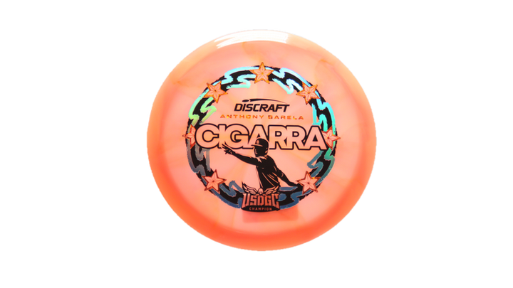 Discraft 2025 USDGC Anthony Barela Z Swirl Cigarra Fairway Driver Front View
