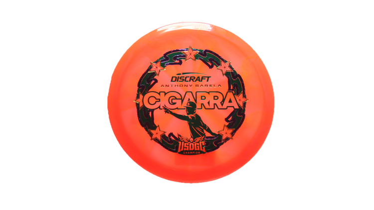 Discraft 2025 USDGC Anthony Barela Z Swirl Cigarra Fairway Driver Front View