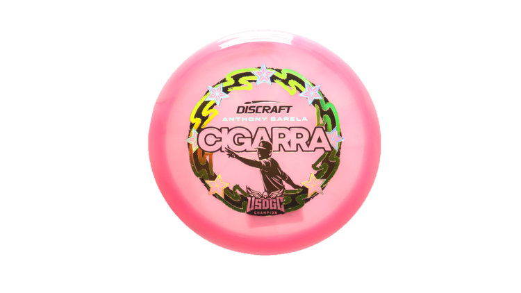 Discraft 2025 USDGC Anthony Barela Z Swirl Cigarra Fairway Driver Front View