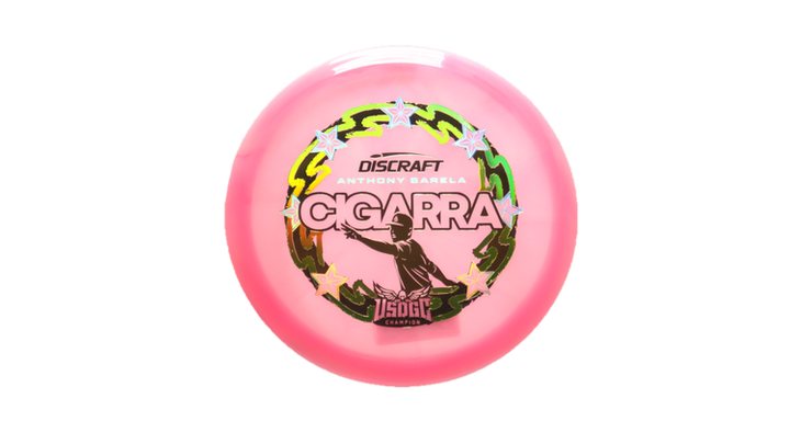 Discraft 2025 USDGC Anthony Barela Z Swirl Cigarra Fairway Driver Front View