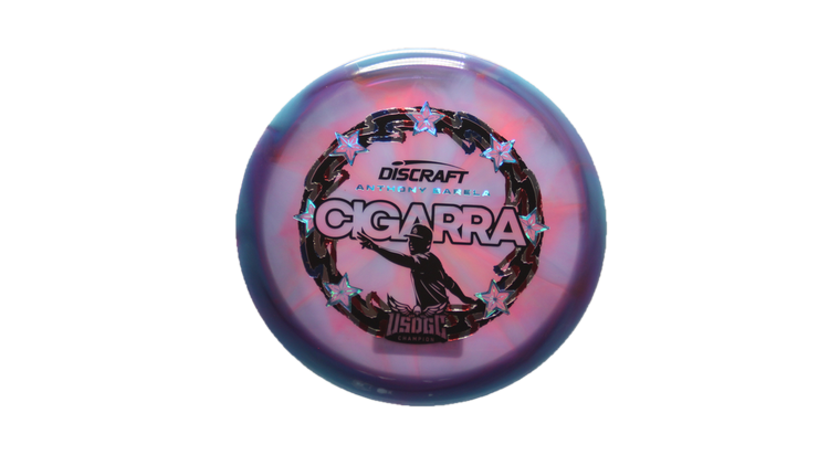 Discraft 2025 USDGC Anthony Barela Z Swirl Cigarra Fairway Driver Front View