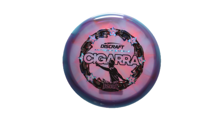Discraft 2025 USDGC Anthony Barela Z Swirl Cigarra Fairway Driver Front View