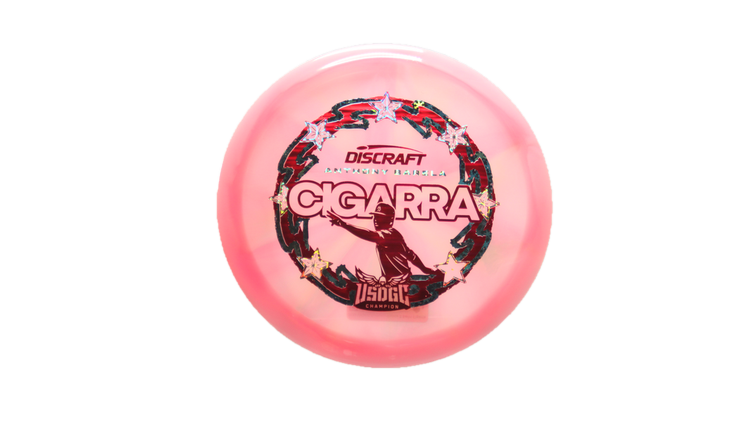 Discraft 2025 USDGC Anthony Barela Z Swirl Cigarra Fairway Driver Front View