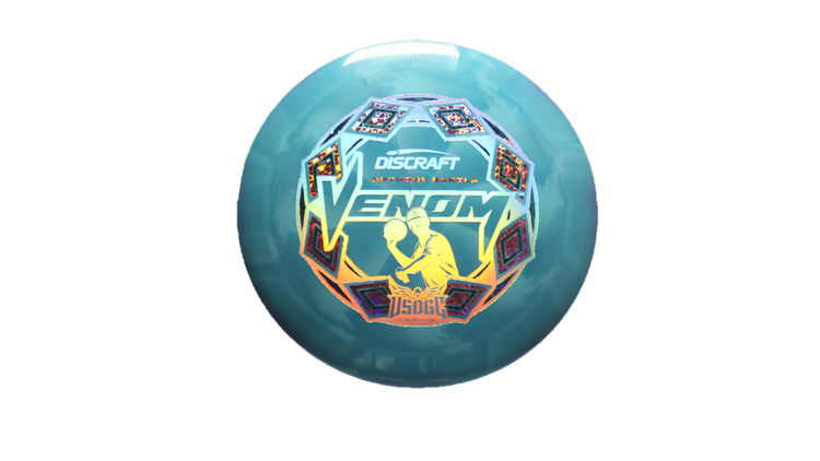 Discraft 2025 USDGC Anthony Barela Swirly ESP Venom Distance Driver Front View