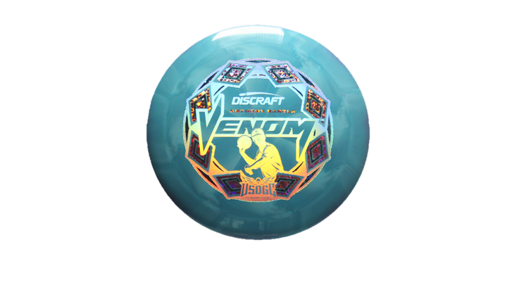 Discraft 2025 USDGC Anthony Barela Swirly ESP Venom Distance Driver Front View