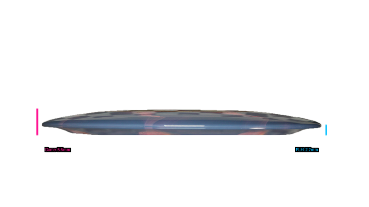 Discraft 2025 USDGC Anthony Barela Swirly ESP Venom Distance Driver Profile View