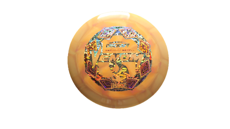 Discraft 2025 USDGC Anthony Barela Swirly ESP Venom Distance Driver Front View