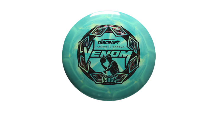 Discraft 2025 USDGC Anthony Barela Swirly ESP Venom Distance Driver Front View