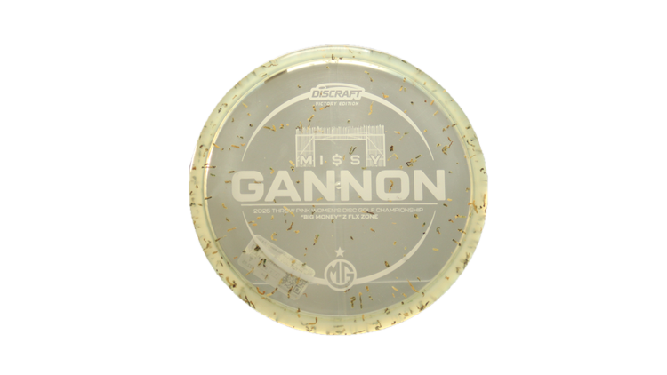 Discraft 2025 Missy Gannon Throw Pink Money Z FLX Zone Putter Front View