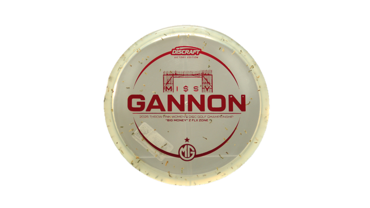 Discraft 2025 Missy Gannon Throw Pink Money Z FLX Zone Putter Front View