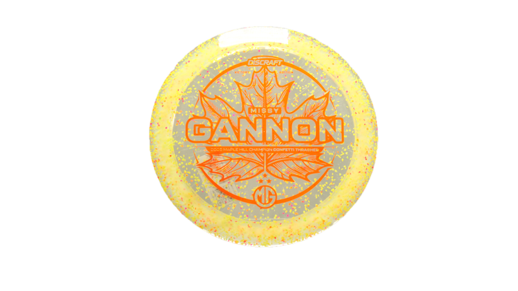 Discraft 2025 Missy Gannon Victory Edition Z Confetti Thrasher Distance Driver Front View