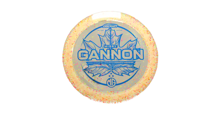 Discraft 2025 Missy Gannon Victory Edition Z Confetti Thrasher Distance Driver Front View