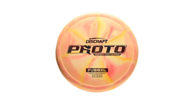 Discraft Ricky Wysocki Prototype CT Swirl Fossil Putter Front View