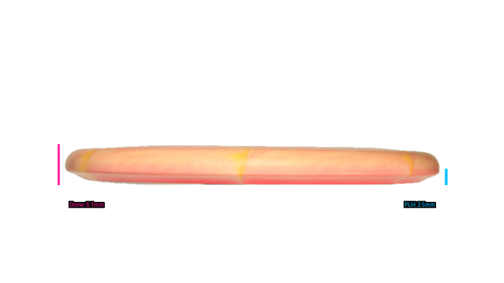 Discraft Ricky Wysocki Prototype CT Swirl Fossil Putter Profile View