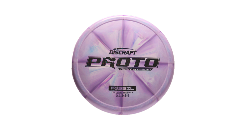 Discraft Ricky Wysocki Prototype CT Swirl Fossil Putter Front View