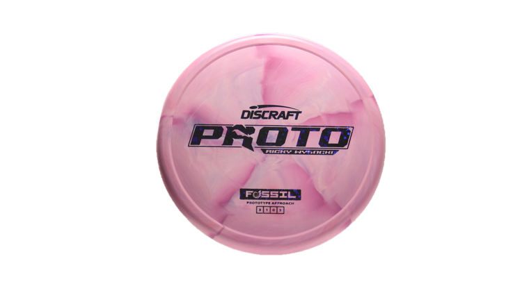 Discraft Ricky Wysocki Prototype CT Swirl Fossil Putter Front View