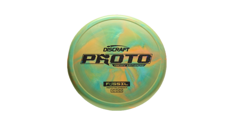 Discraft Ricky Wysocki Prototype CT Swirl Fossil Putter Front View
