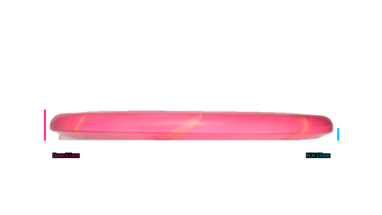 Discraft Ricky Wysocki Prototype CT Swirl Fossil Putter Profile View