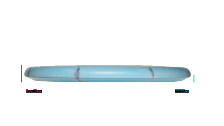 Discraft Ricky Wysocki Prototype CT Swirl Fossil Putter Profile View