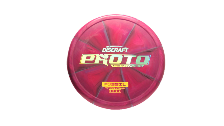 Discraft Ricky Wysocki Prototype CT Swirl Fossil Putter Front View