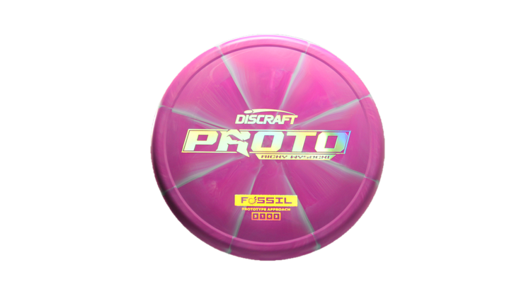 Discraft Ricky Wysocki Prototype CT Swirl Fossil Putter Front View