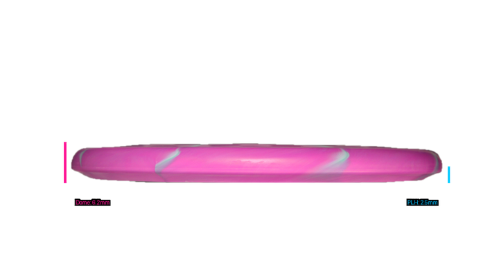 Discraft Ricky Wysocki Prototype CT Swirl Fossil Putter Profile View