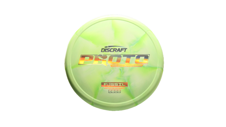 Discraft Ricky Wysocki Prototype CT Swirl Fossil Putter Front View