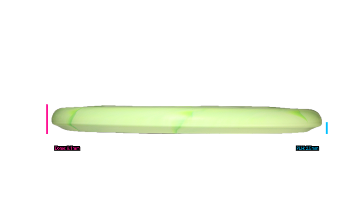 Discraft Ricky Wysocki Prototype CT Swirl Fossil Putter Profile View