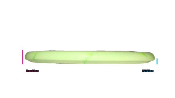 Discraft Ricky Wysocki Prototype CT Swirl Fossil Putter Profile View