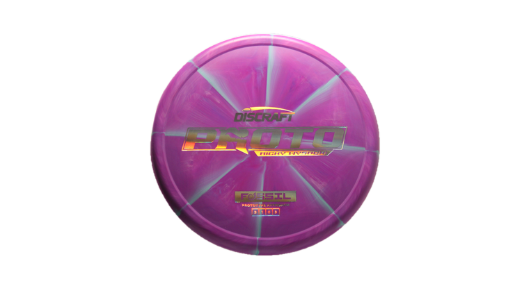 Discraft Ricky Wysocki Prototype CT Swirl Fossil Putter Front View