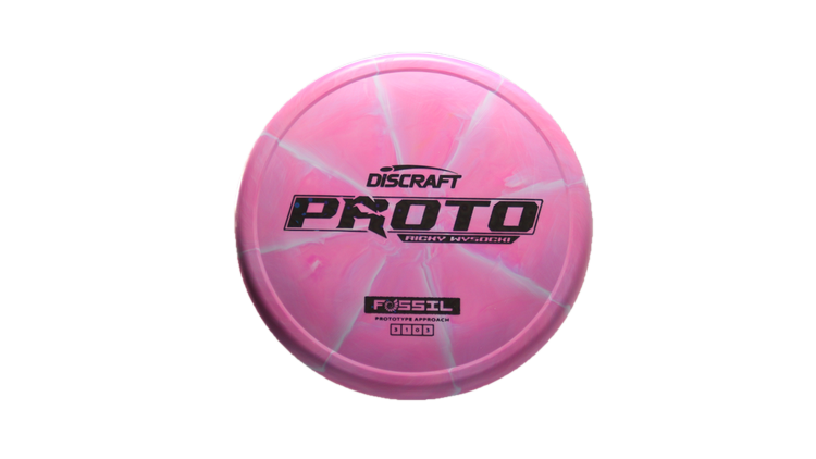 Discraft Ricky Wysocki Prototype CT Swirl Fossil Putter Front View