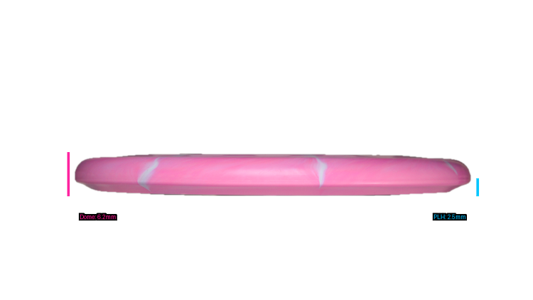 Discraft Ricky Wysocki Prototype CT Swirl Fossil Putter Profile View