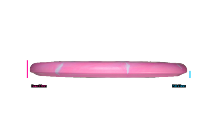 Discraft Ricky Wysocki Prototype CT Swirl Fossil Putter Profile View