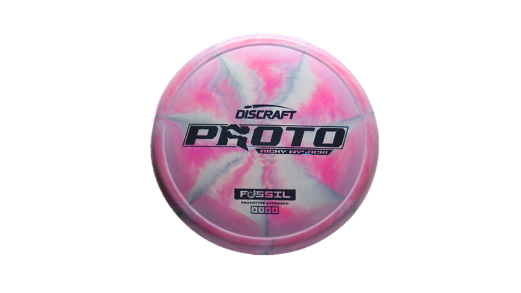 Discraft Ricky Wysocki Prototype CT Swirl Fossil Putter Front View