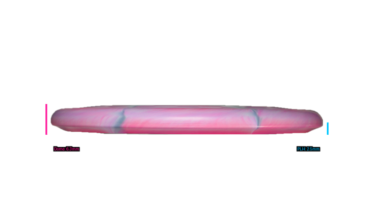 Discraft Ricky Wysocki Prototype CT Swirl Fossil Putter Profile View