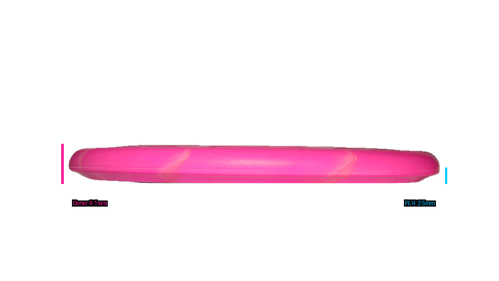 Discraft Ricky Wysocki Prototype CT Swirl Fossil Putter Profile View