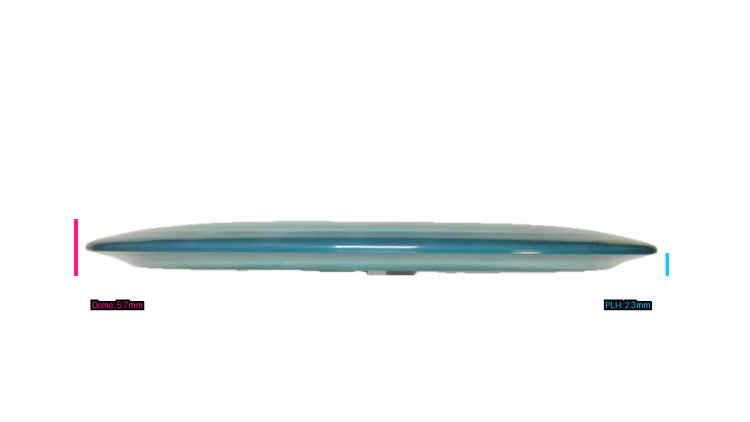 Discraft Ricky Wysocki Prototype Swirly ESP Hallux Distance Driver Profile View