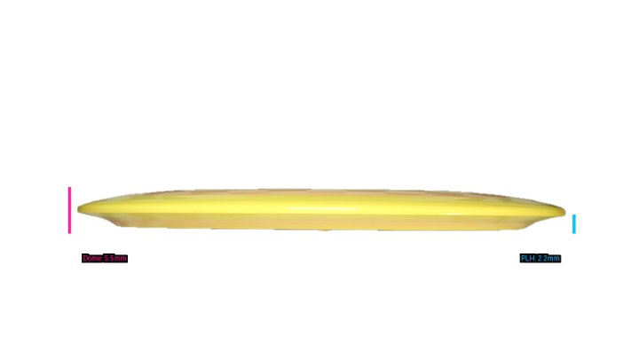 Discraft Ricky Wysocki Prototype Swirly ESP Hallux Distance Driver Profile View