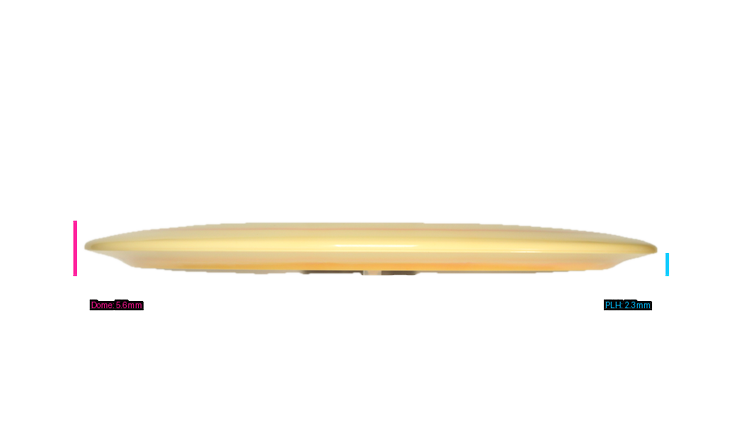 Discraft Ricky Wysocki Prototype Swirly ESP Hallux Distance Driver Profile View