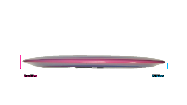 Discraft Ricky Wysocki Prototype Swirly ESP Hallux Distance Driver Profile View