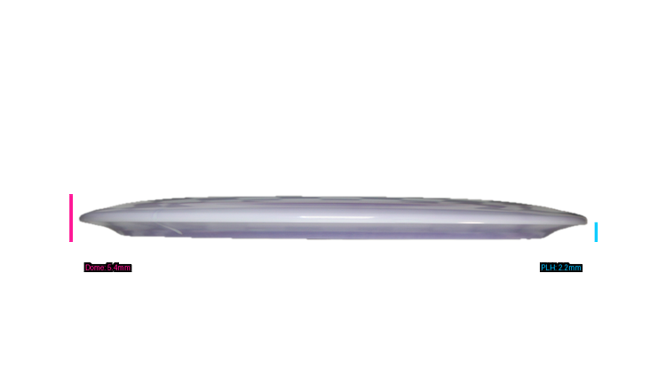 Discraft Ricky Wysocki Prototype Swirly ESP Hallux Distance Driver Profile View