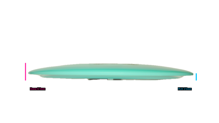 Latitude 64 Opto Moonshine Sapphire Distance Driver Profile View