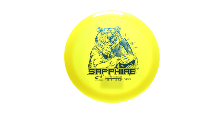 Latitude 64 Opto Moonshine Sapphire Distance Driver Front View