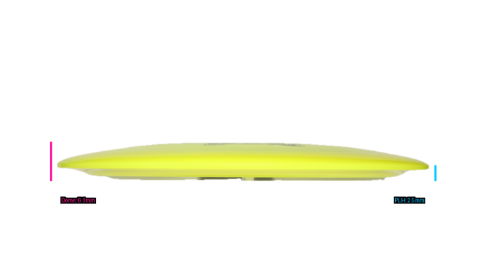 Latitude 64 Opto Moonshine Sapphire Distance Driver Profile View