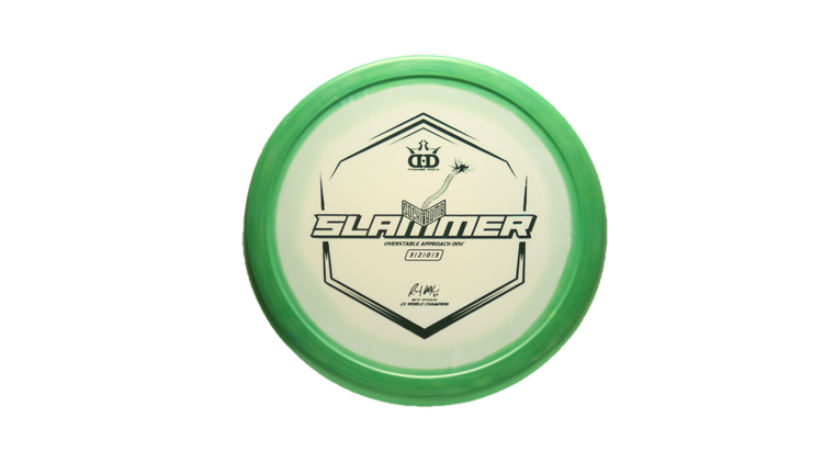 Dynamic Discs Ignite Stamp V3 Classic Supreme Orbit Sockibomb Slammer Putter Front View