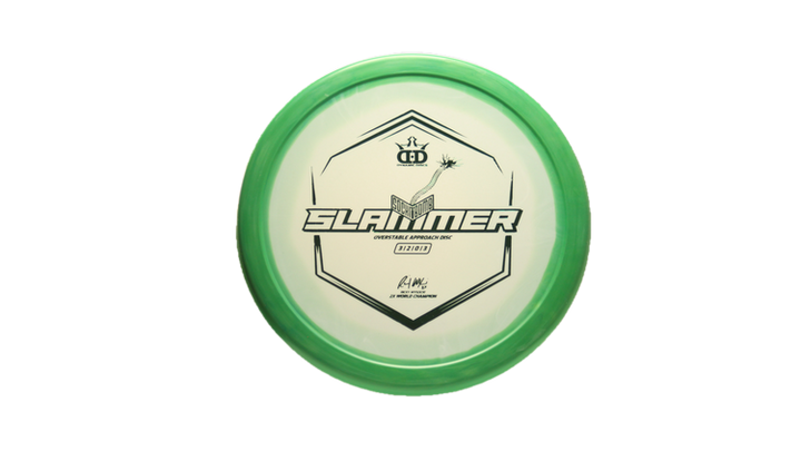 Dynamic Discs Ignite Stamp V3 Classic Supreme Orbit Sockibomb Slammer Putter Front View