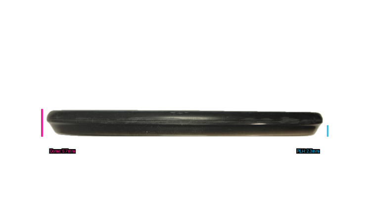 Dynamic Discs Ignite Stamp V3 Classic Supreme Orbit Sockibomb Slammer Putter Profile View