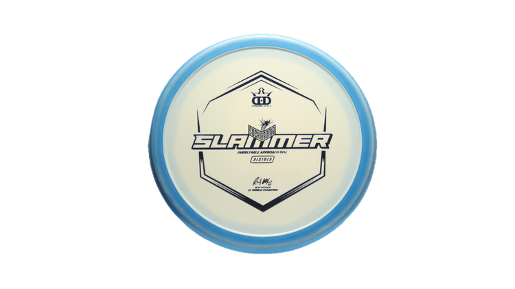 Dynamic Discs Ignite Stamp V3 Classic Supreme Orbit Sockibomb Slammer Putter Front View