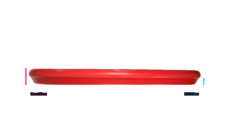 Dynamic Discs Ignite Stamp V3 Classic Supreme Orbit Sockibomb Slammer Putter Profile View